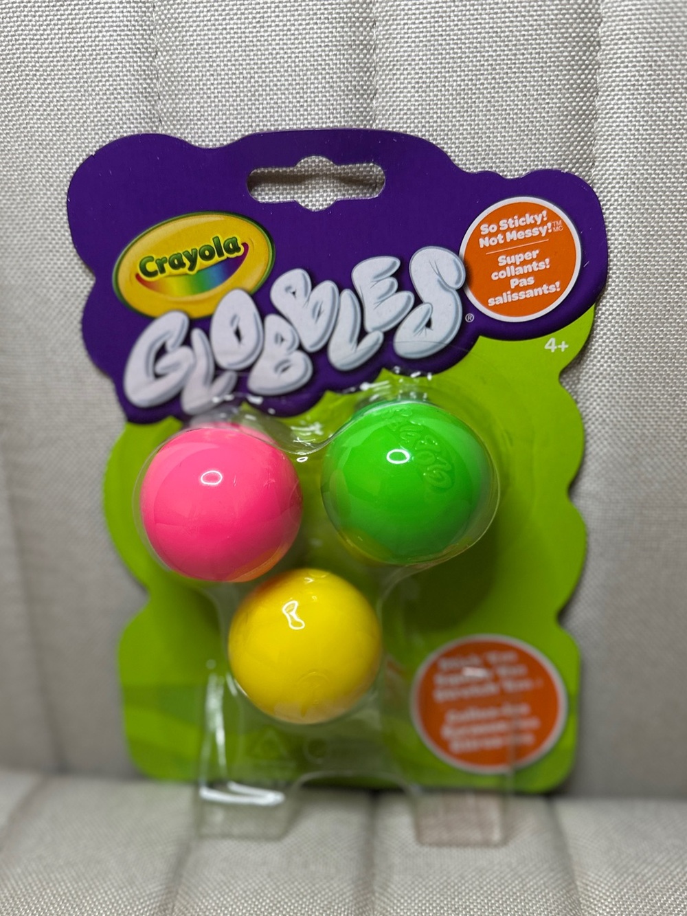 Crayola Globbles Sticky Balls - Pink, Green, Yellow